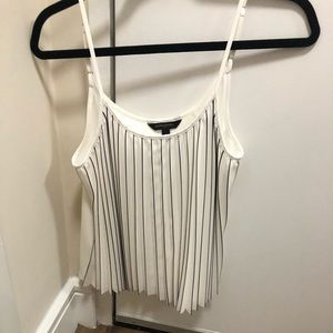 White and black stripped camisole